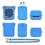 (Blue) Bitzee Interactive Digital Pet Silicone Case with Lanyard - Protective Skin Sleeve for Virtual Electronic Pets 2
