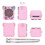 (Pink) Bitzee Interactive Digital Pet Silicone Case with Lanyard - Protective Skin Sleeve for Virtual Electronic Pets 2