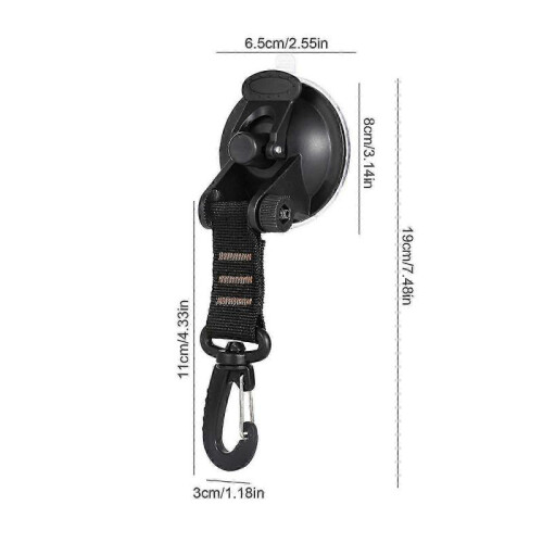 (Orange) Heavy Duty Suction Cup Hooks for Trucks & Campers 1