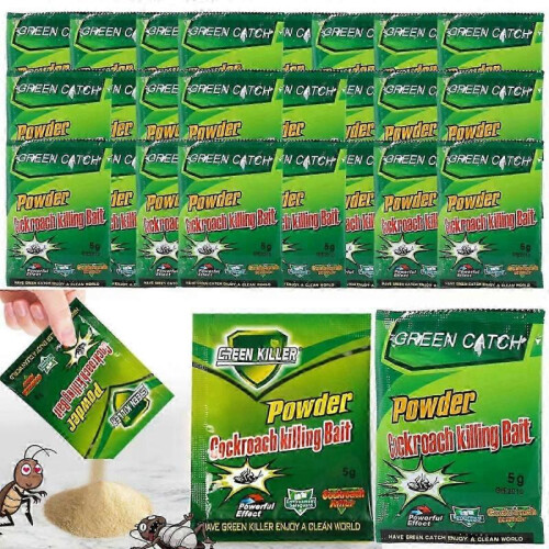 (15PCS)1-100pcs Cockroach Killer Bait Powder - Effective Roach Pest Control for Home Use 1