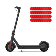 (Red) Electric Scooter Anti-cursor Reflective Sticker For Ninebot Max G30 Anti-cursor Sharing Accessories Night Safety Warning Strip