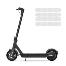 (Silver) Electric Scooter Anti-cursor Reflective Sticker For Ninebot Max G30 Anti-cursor Sharing Accessories Night Safety Warning Strip