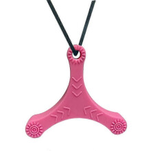 (Pink) Chewelry Necklace for Kids & Adults - Autism ADHD Chew Toys for Biting & Teething