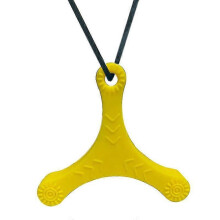 (Yellow) Chewelry Necklace for Kids & Adults - Autism ADHD Chew Toys for Biting & Teething