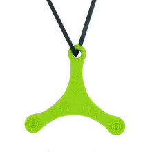 (Green) Chewelry Necklace for Kids & Adults - Autism ADHD Chew Toys for Biting & Teething
