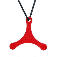 (Red) Chewelry Necklace for Kids & Adults - Autism ADHD Chew Toys for Biting & Teething