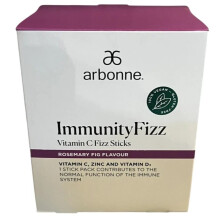 30x Arbonne Immunity Fizz Sticks Rosemary Fig Energy Drink Sachets