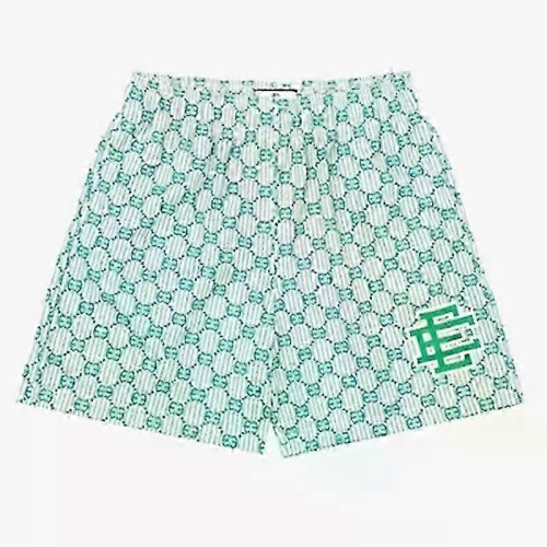 (Light green CC, XL) Eric Emanuel EE Basic Shorts - Men's & Women's Gym Workout Mesh Shorts