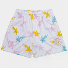 (White and yellow WJX, XL) Eric Emanuel EE Basic Shorts - Men's & Women's Gym Workout Mesh Shorts