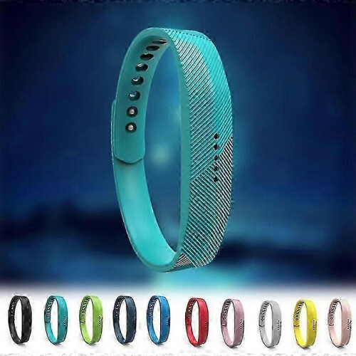 (L, Black) Fitbit Flex2 Silicone Wristband Replacement Sport Bracelet 1