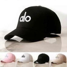 (A) Alo Yoga Unisex Embroidered Duckbill Sun Hat for UV Protection