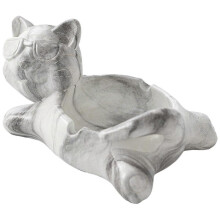 (Grey) Cute Pig Ashtray - Pink Cartoon Animal Figurine for Collectors & Smokers