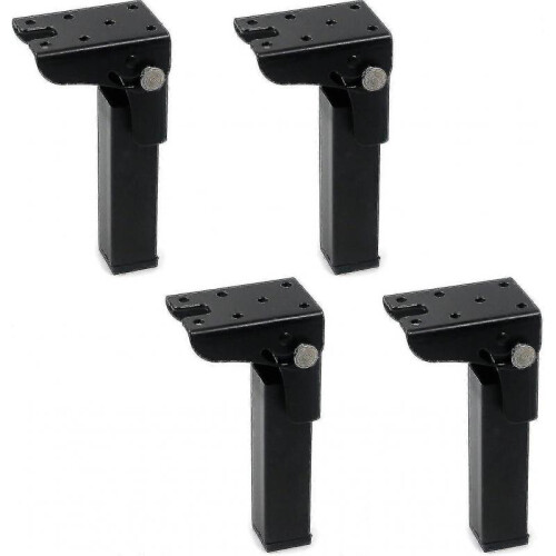 (300MM) 4PCS 300mm Foldable Iron Table Legs with Locking Hinge 90 Degree