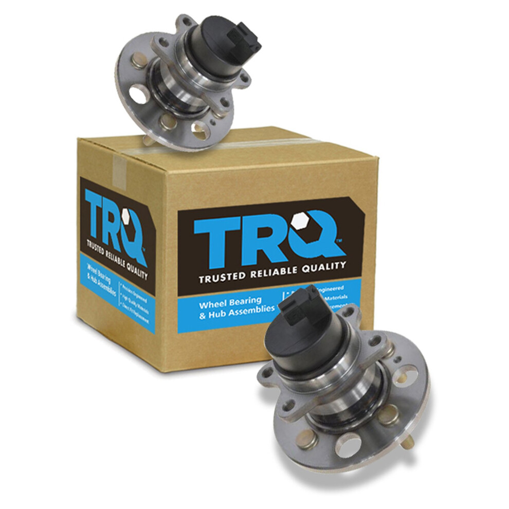 Trq Rear Wheel Hub Bearings Assembly Set Compatible With 2006-2011 Hyundai Accent Kia Rio Rio5 191213535363