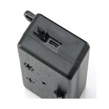 Upgrade Rechargeable Mini Bark Control Device Outdoor Anti Snoring Ultrasoni Dog Repeller (Blac)