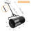 24 Inch Compost Spreader for Lawn and Garden  Adjustable Handle, Metal Mesh Basket 5