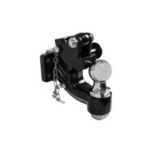 Productos para compradores 10057 Enganche combinado de montaje de 10 toneladas con bola de 2-5/16 pulgadas, color negro