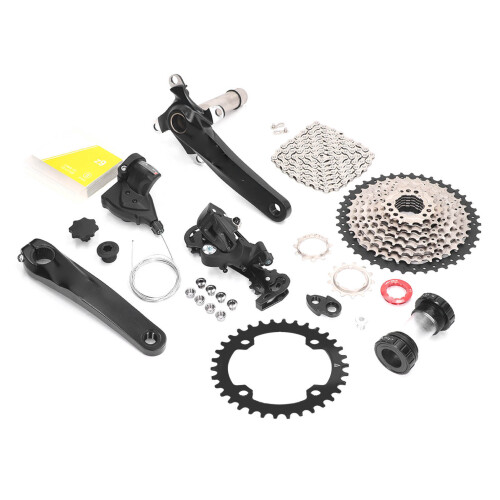9 Speed Groupset 42T Flywheel Bike Shift Kit Crank 1