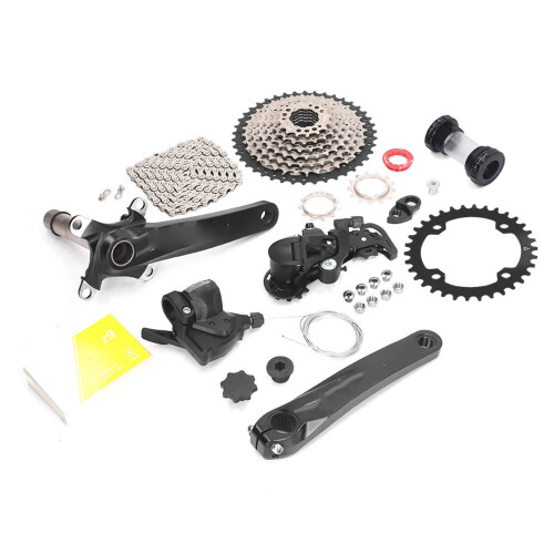 9 Speed Groupset 42T Flywheel Bike Shift Kit Crank 2