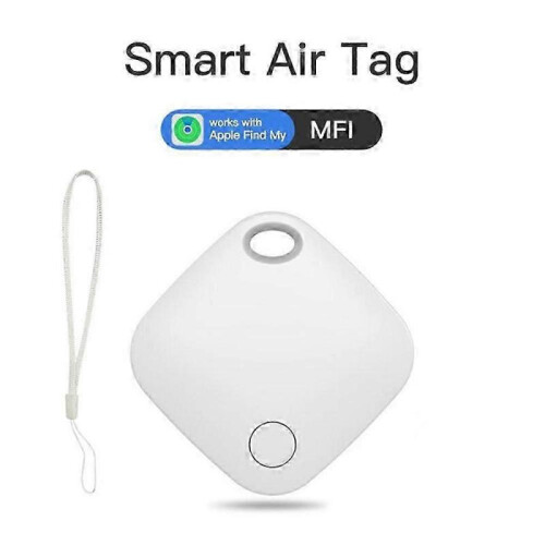 (White) Itag03 Bluetooth Finder - Anti-Loss Locator for Apple Find My with Strap 1