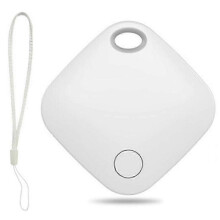 (White) Itag03 Bluetooth Finder - Anti-Loss Locator for Apple Find My with Strap