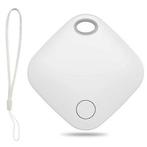 (White) Itag03 Bluetooth Finder - Anti-Loss Locator for Apple Find My with Strap
