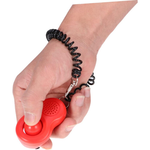 4pcs Pet Training Clicker Kit Cat Dog Training Kit Professional Design Humane Clicker Wrist Strap Elastic Ring 2