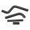 4Pcs Motorcycle Radiator Hose Thickened High 7