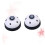 Dog Door Bells for Potty Training 2 Pack White Plastic Training Bells Flat Buttons for Easy 1
