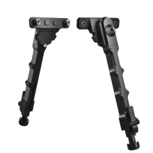 Tactical 7.59 inch V9bipod, side rail, lightweight bipod made of aluminum alloy for hunting