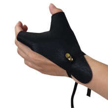 Archery Glove  Leather Archery Shooting Glove for Left Hand Archery Guard Hand Protection Clip Ref: 8226