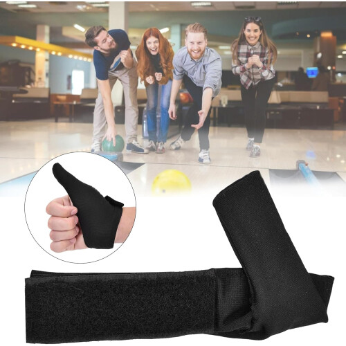 Bowling Gloves, Adjustable Thumb Glove, Compact Grip Protection for Bowling, Black 1