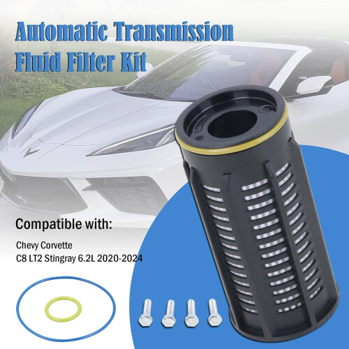 Automatic Transmission Fluid Filter Kit 24045729 Compatible with Chevy Corvette C8 LT2 Stingray 6.2L 1