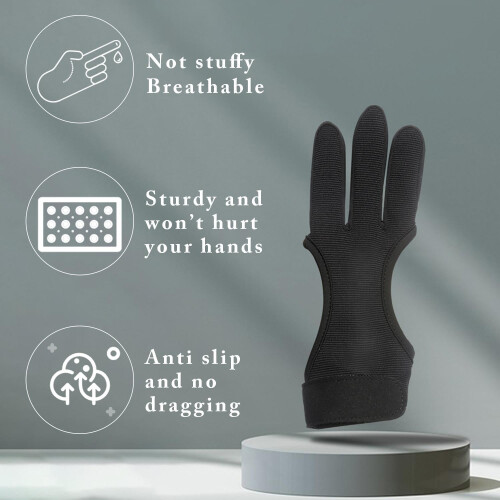 ThreeFinger Archery Protective Glove for Compound  Recurve Bow Ref: 2102 2
