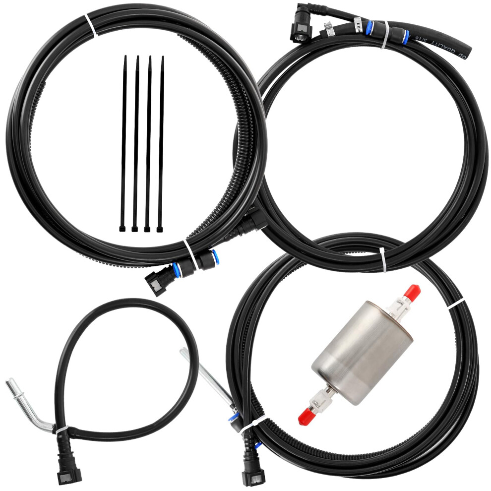 Fuel Line Hose Set For 1999 2003 Chevrolet Gmc Silverado Sierra V8 1500Hd 2500Hd 3500 4.8L 5.3L 6.0L 8.1L 6276012710846