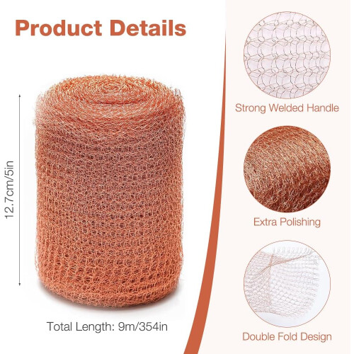 Copper net agat snails, 9 m x 13 cm, double layer snail repellent Ref: 2503 2