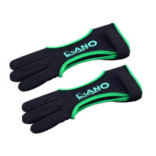Archery Finger Guard Professional Adjustable Decorative Useful Three Finger Glove Practical Practical Shooting Gloves Green M