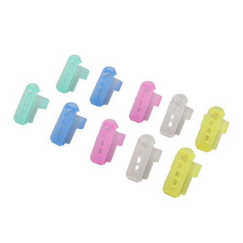 10pcs Knitting Thimble Plastic Portable Glossy 2