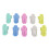 10pcs Knitting Thimble Plastic Portable Glossy 2