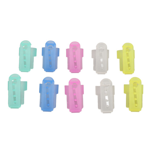 10pcs Knitting Thimble Plastic Portable Glossy 1