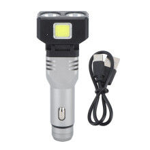 Car Plug In Flashlight Rechargeable Dual Light