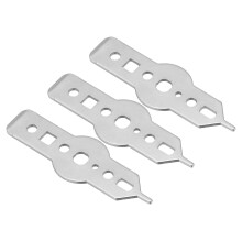 Dart Key Tool, 3 Pieces Dart Shaft Pliers Tip Adjuster Multipurpose Dart Tool Accessories for Steel and Soft Tips, Silver Tone
