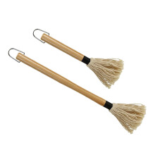BBQ mop set 2 BBQ sauce mops wooden handles and hangers for cleaning