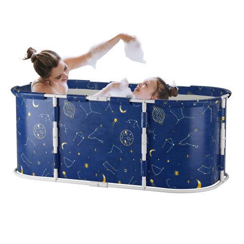 Bathtub, Foldable Bathtub-Installation Free, Thickening Bracket, Folding Therapy Tub