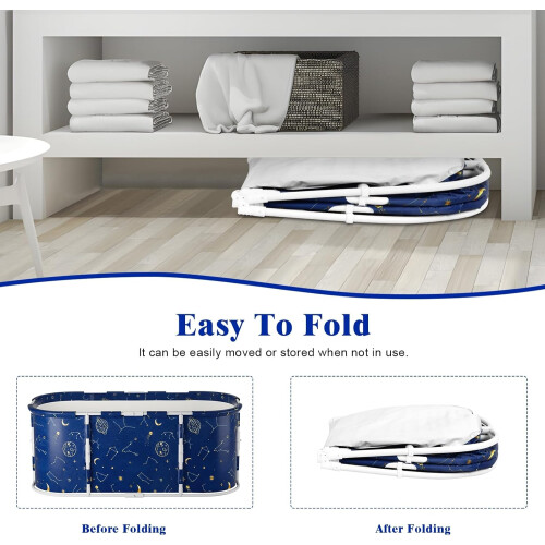 Bathtub, Foldable Bathtub-Installation Free, Thickening Bracket, Folding Therapy Tub 2