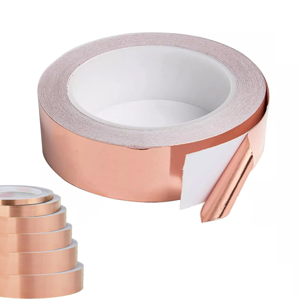 Copper Foil Tape, Conductive, Emi Shielding, Snail Protection, 10Mmx25m 6493810992438