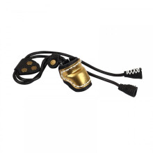 Archery Thumb Finger Guard, Brass Leather Bow Thumb Protection Ring, Adjustable Thumb Rings for Traditional Archery Black