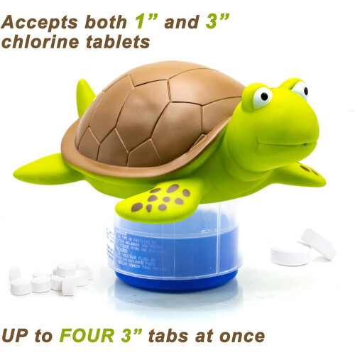 Floating Chlorine Dispenser Premium Turtle Design 1