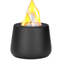 Patio Table Top with Mini Personal Desktop Fire for Fireplace, Iron Grill Decoration, Fireplace, Odourless, Black Style
