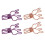 100Pcs Bunny Binder Clips Hollow Out Strong 6